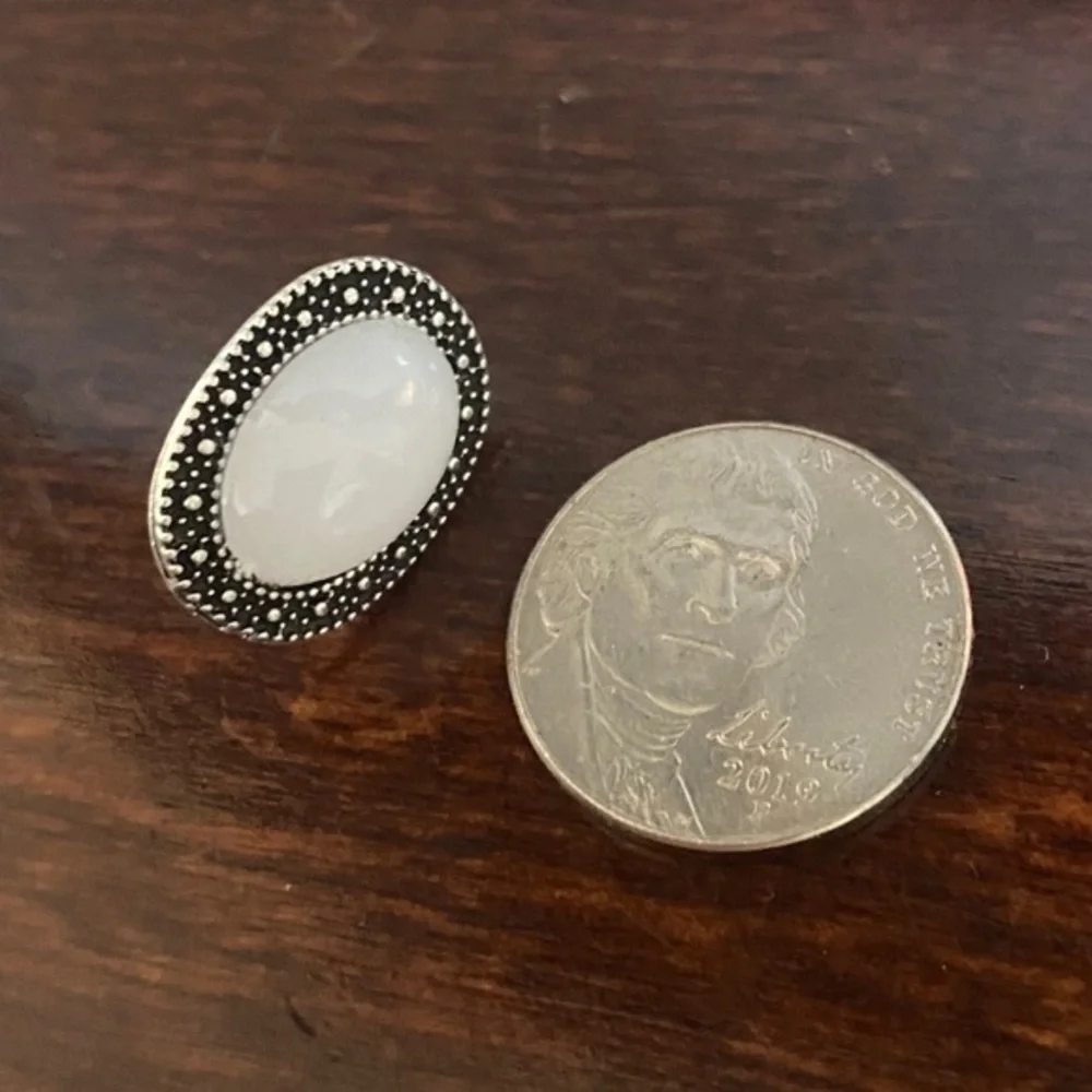 NWOT Oval Stone Earrings